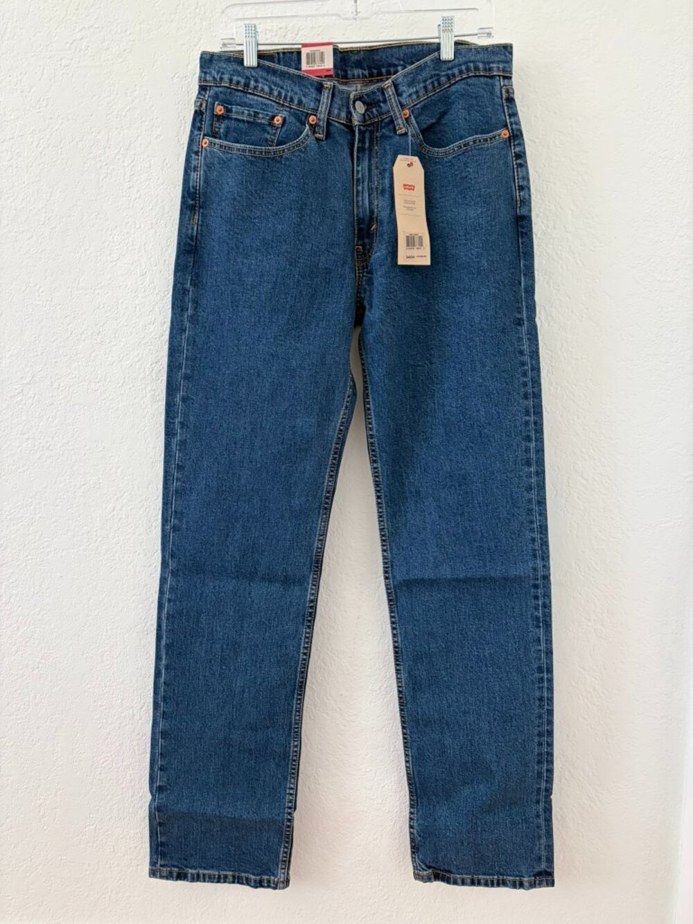 Levi's 514 Straight Stretch Blue Jeans 34X34